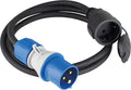 CEE adapterkabel til schuko-kobling 1,5 m H07RN-F IP44 fra AS-Schwabe vist foran