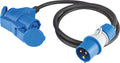 CEE adapterkabel med vinkelkobling og schuko-uttak 1,5 m IP44 fra AS-Schwabe