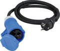 CEE adapterkabel schuko-støpsel til CEE-kobling 1,5 m H07RN-F - AS-Schwabe front