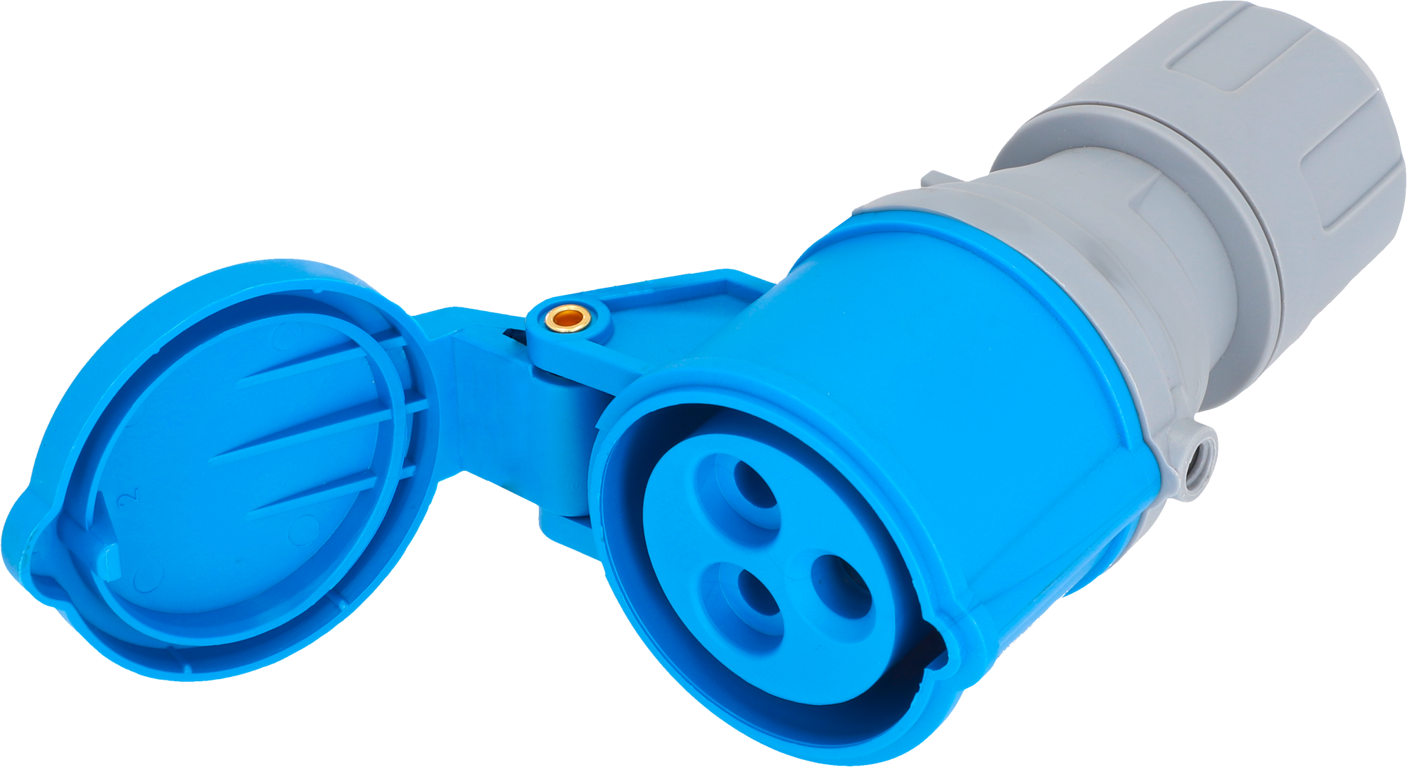 CEE-kobling 3-polig 16A 200-250V IP44, forfra