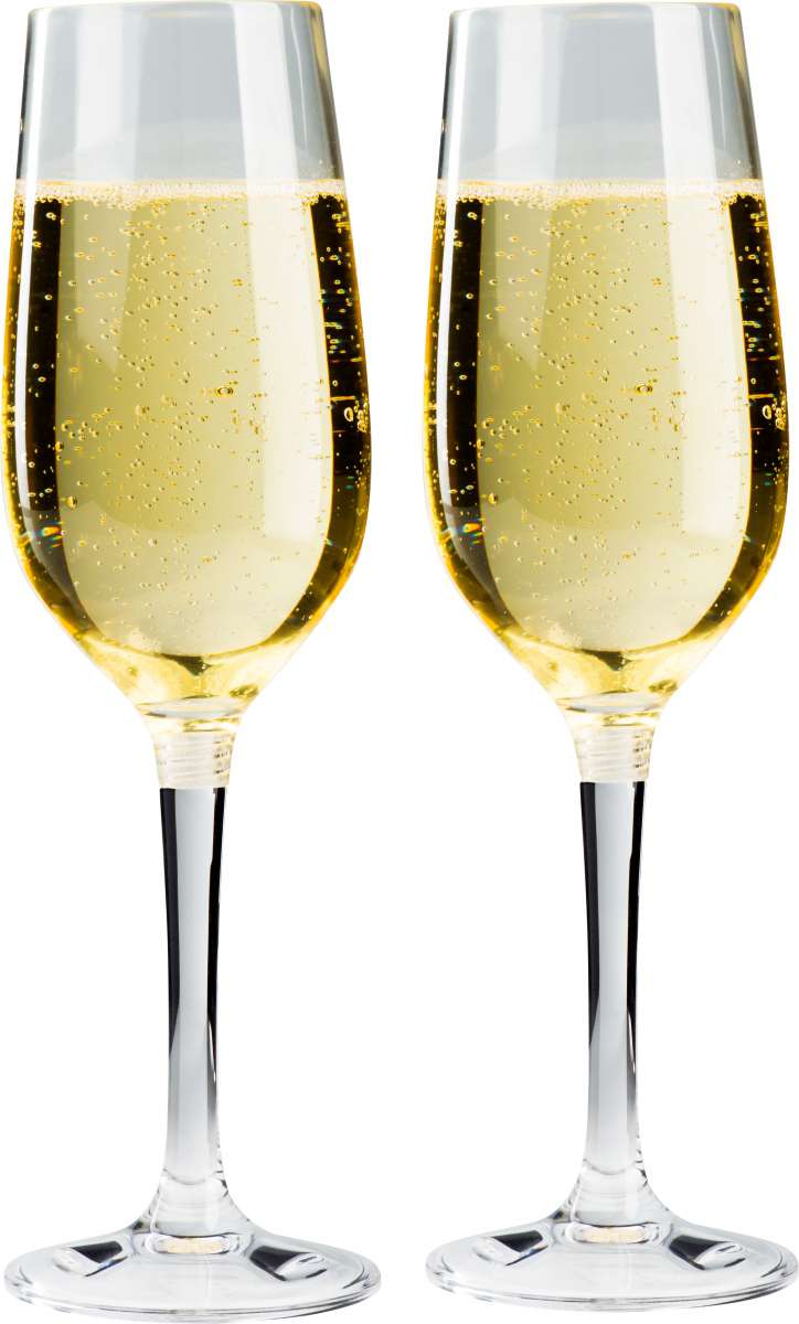 champagneglass 177 ml 2er sett med avskrubar stett i copolyester