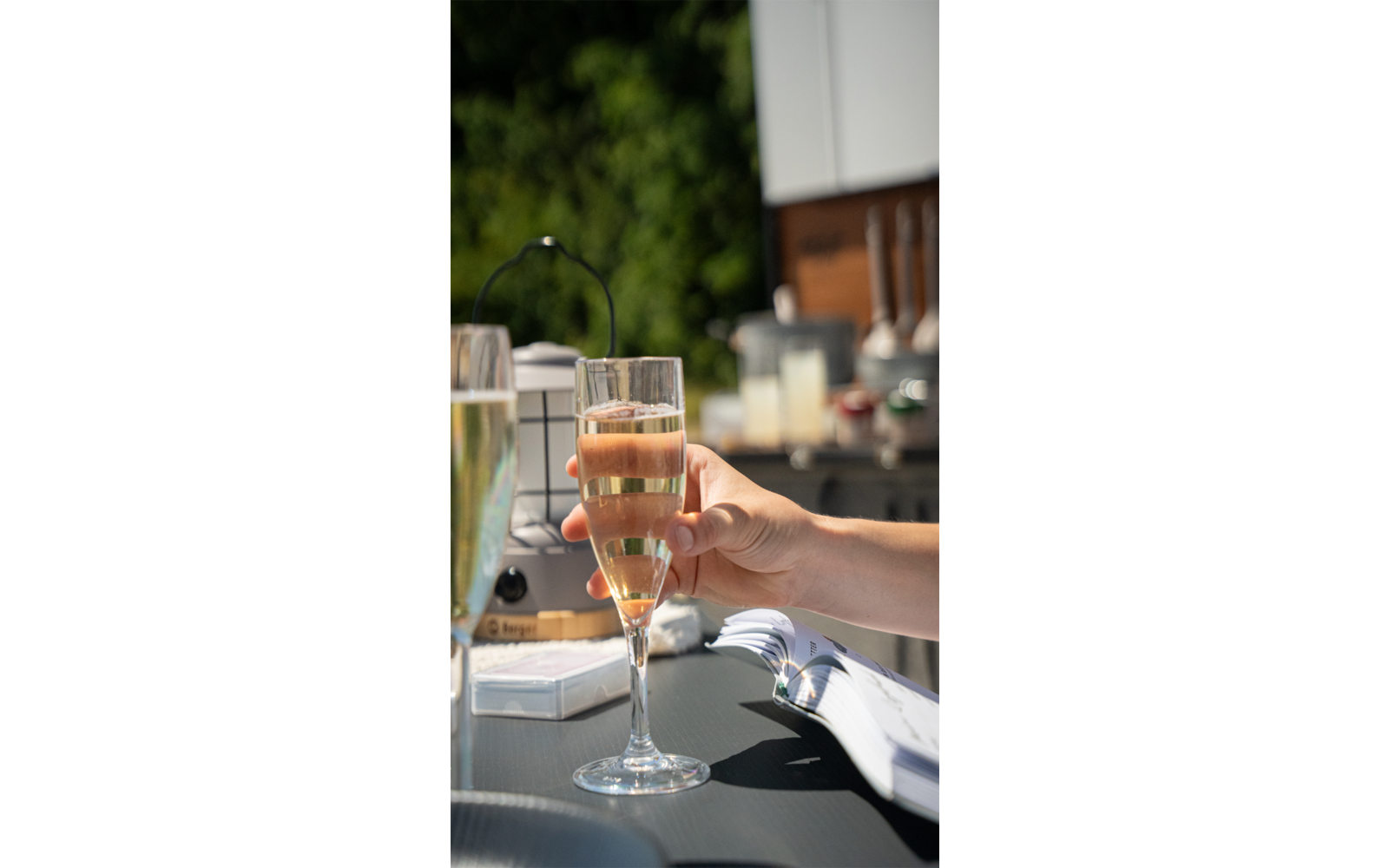 Champagneglass i akryl 150 ml 2-pk bakside