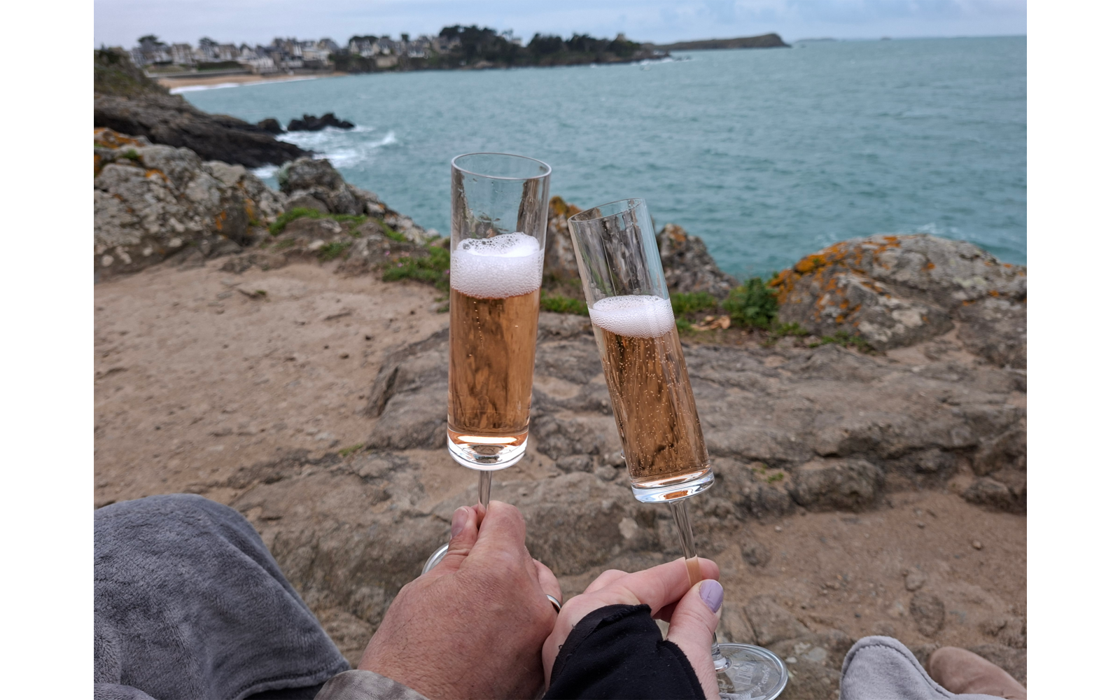 Champagneglass i akryl 150 ml 2-pk for camping detalj