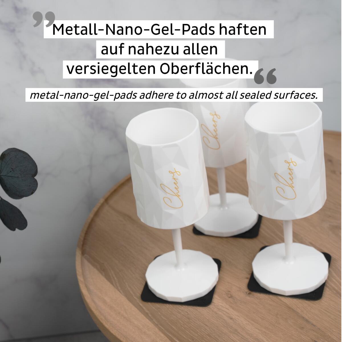 Nærbilde av Cheers magnet vinglass i kunststoff 300 ml - silwy