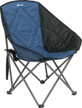 Chillout sammenleggbar campinglenestol med polstring forfra