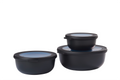 Cirqula multiskålsett rundt 3-delers 350 750 1250 ml nordic black