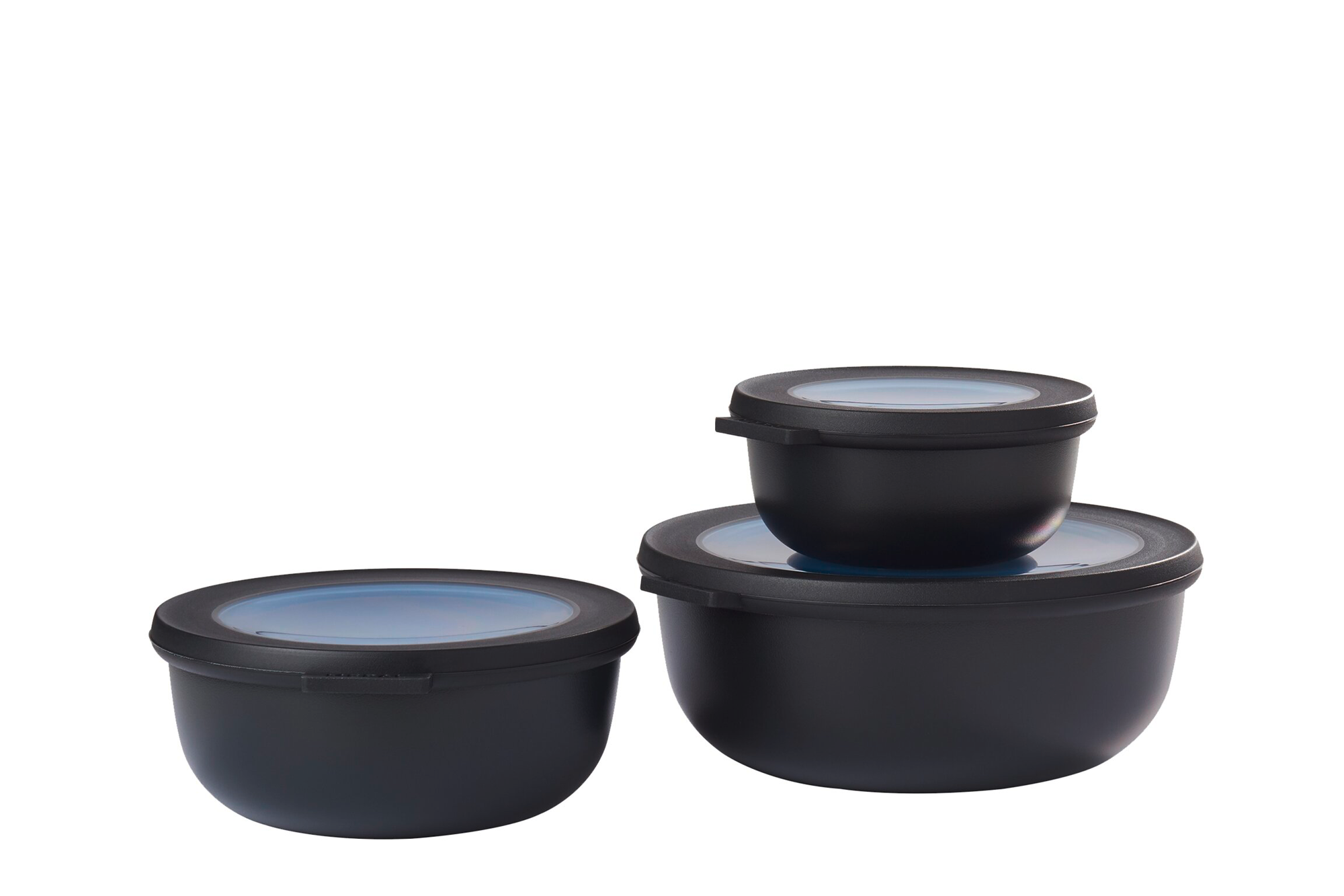 Cirqula multiskålsett rundt 3-delers 350 750 1250 ml nordic black