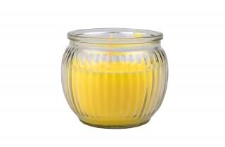 Citronella-lys i glass med 17 timers brenntid fra Camping-Profi