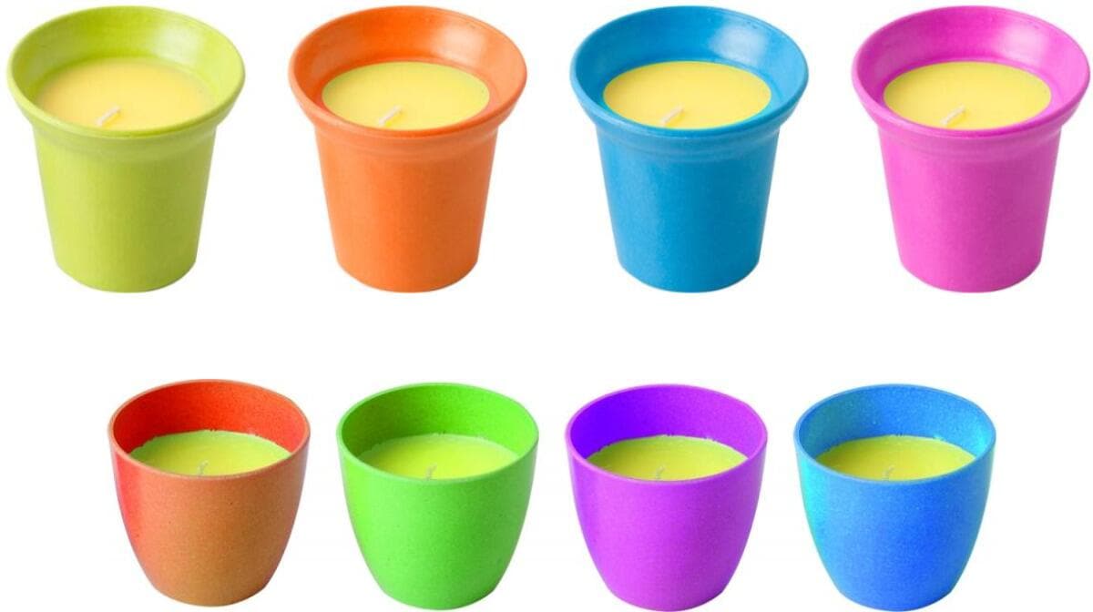 Citronella-lys i melaminbøtte mot insekter 6,5x6 cm Brunner
