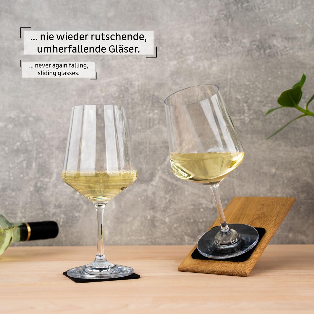 Classic magnet vinglass i Tritan 550 ml montert med Nano-Gel-Pad