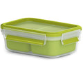 Clip&Go snackboks med innsatser 1 L grønn forfra