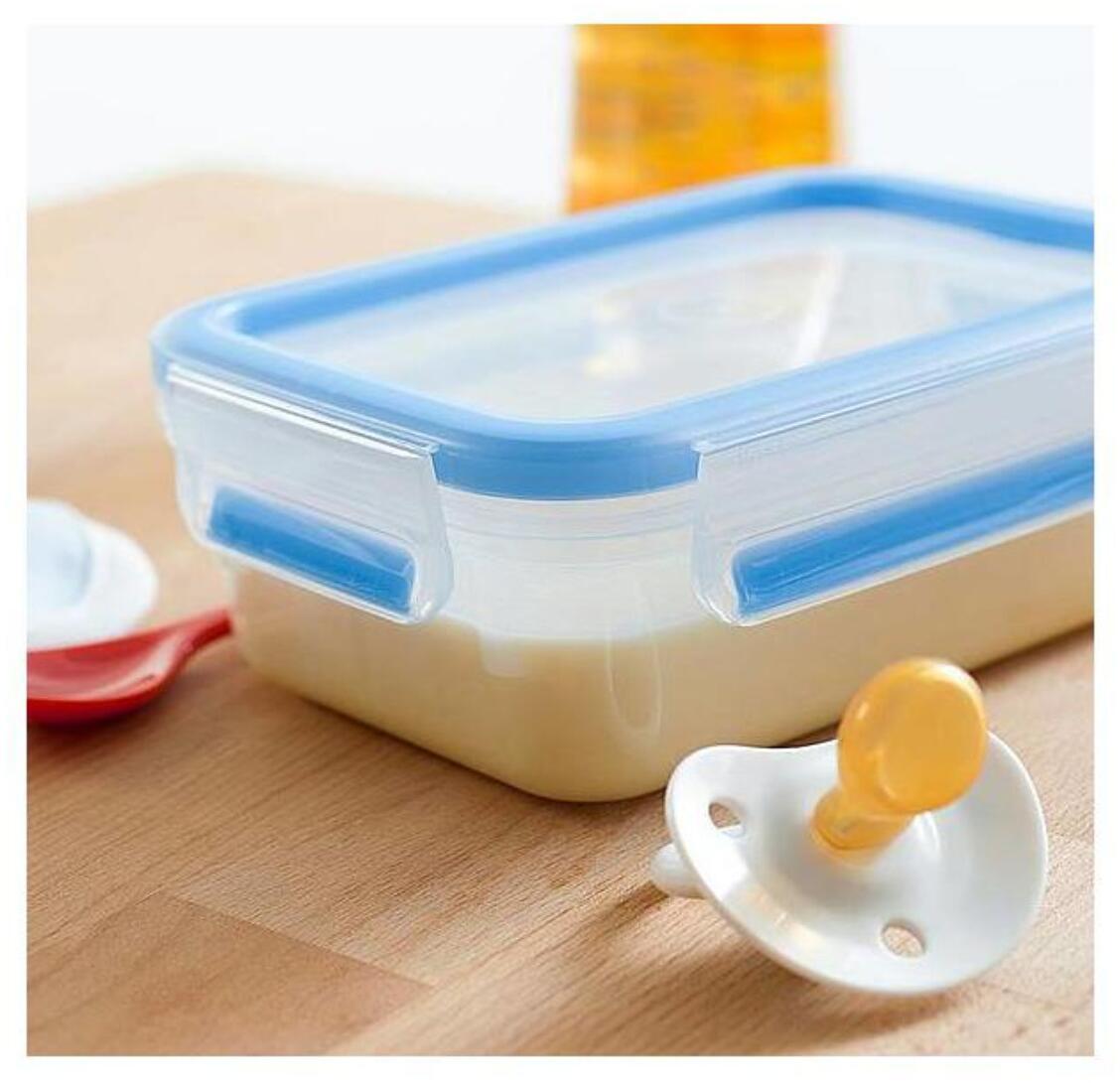 Detalj av friskhetsforsegling på Clip&Close påleggsbokser BPA-fri