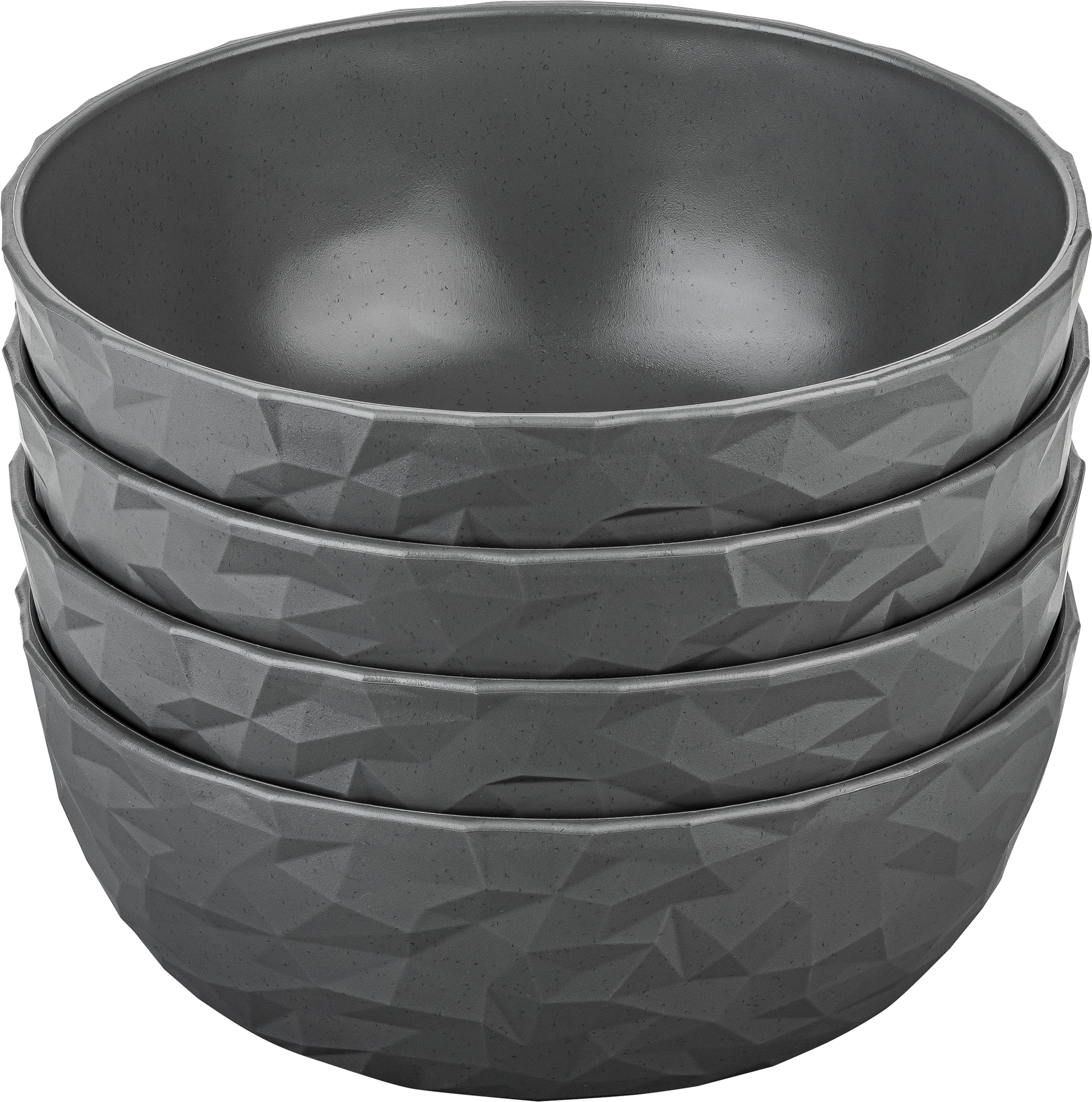 Club Bowl skålesett 4-deler 700 ml nature ash grey forfra