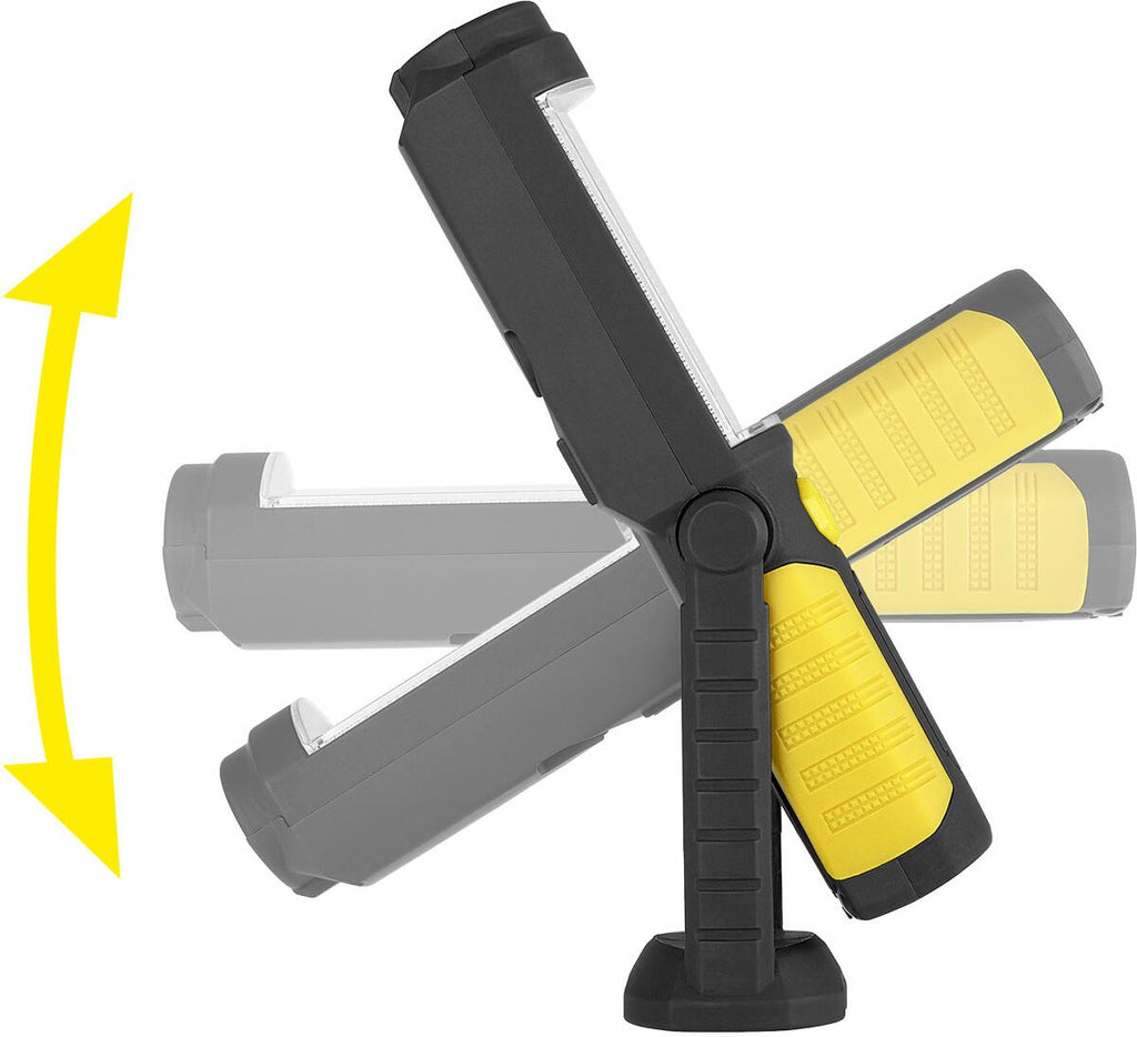 COB-LED arbeidslampe 220lm med magneter og batterier - Alca
