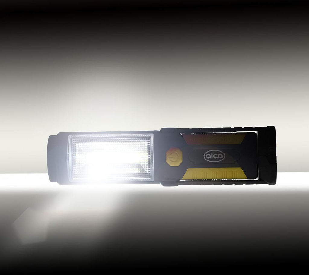 COB-LED arbeidslampe 220lm med magneter og batterier - Alca