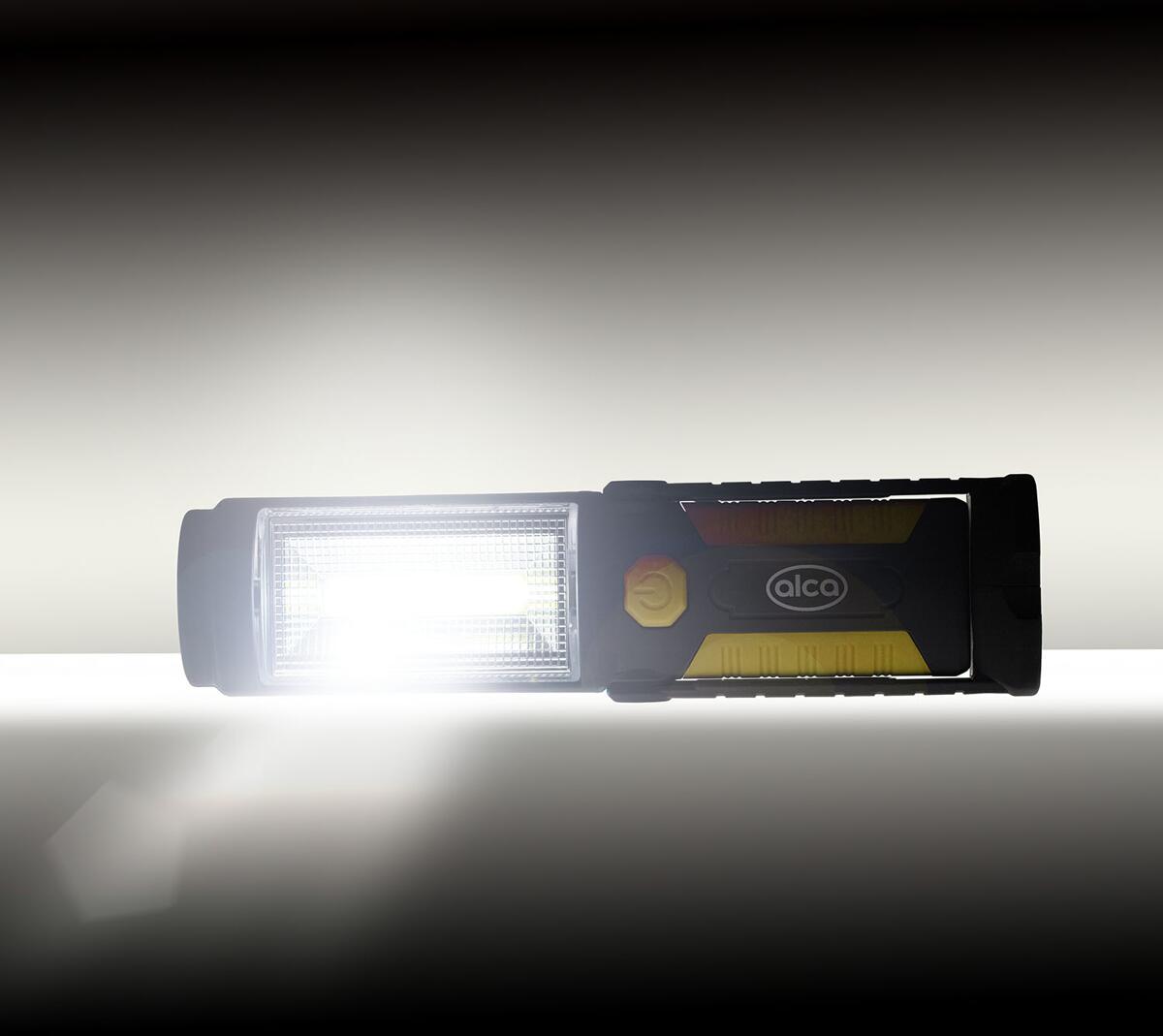 COB-LED arbeidslampe 220lm med magneter og batterier - Alca