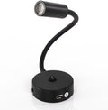 COB LED svanehalslys med USB-port front