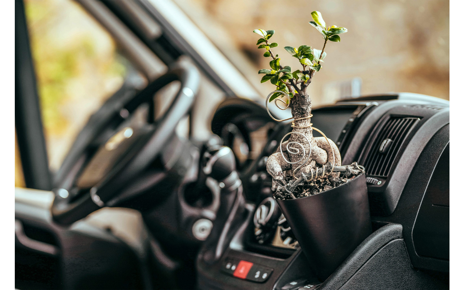 Cockpit-holder for planter til Fiat Ducato/Citroën Jumper - Camperflower i bruk