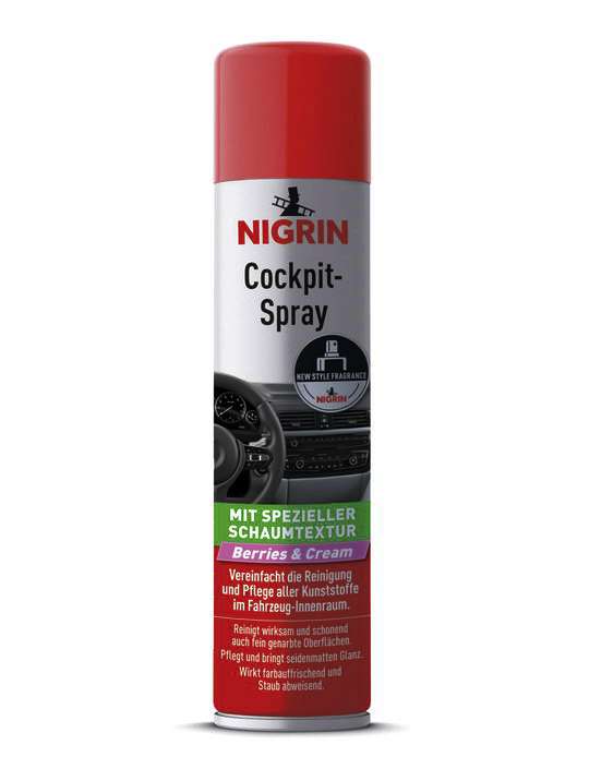 Cockpit-spray Berries & Cream for plast 400 ml Nigrin forfra