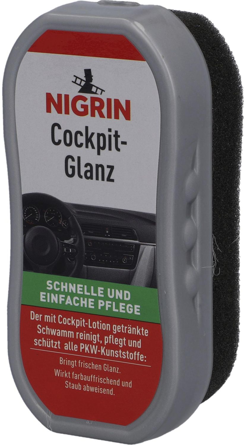 Cockpitglans rengjøringssvamp for plastoverflater 30 g - Nigrin forfra