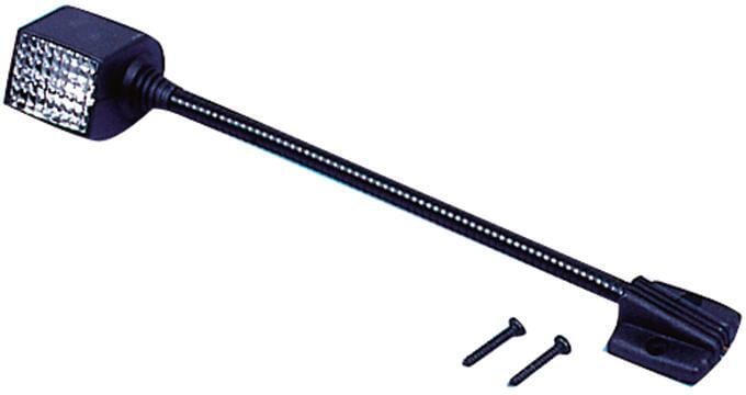 Cockpitlampe med svanehalsfeste 295mm 12V halogen 5W HELLA forfra