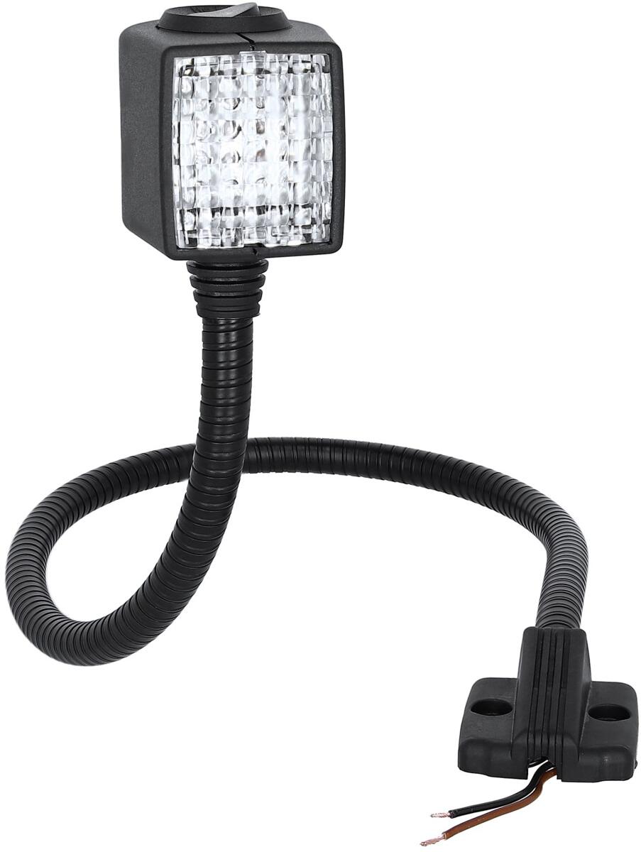 Cockpitlampe med svanehalsfeste 600mm 12V halogen 5W fra HELLA forfra