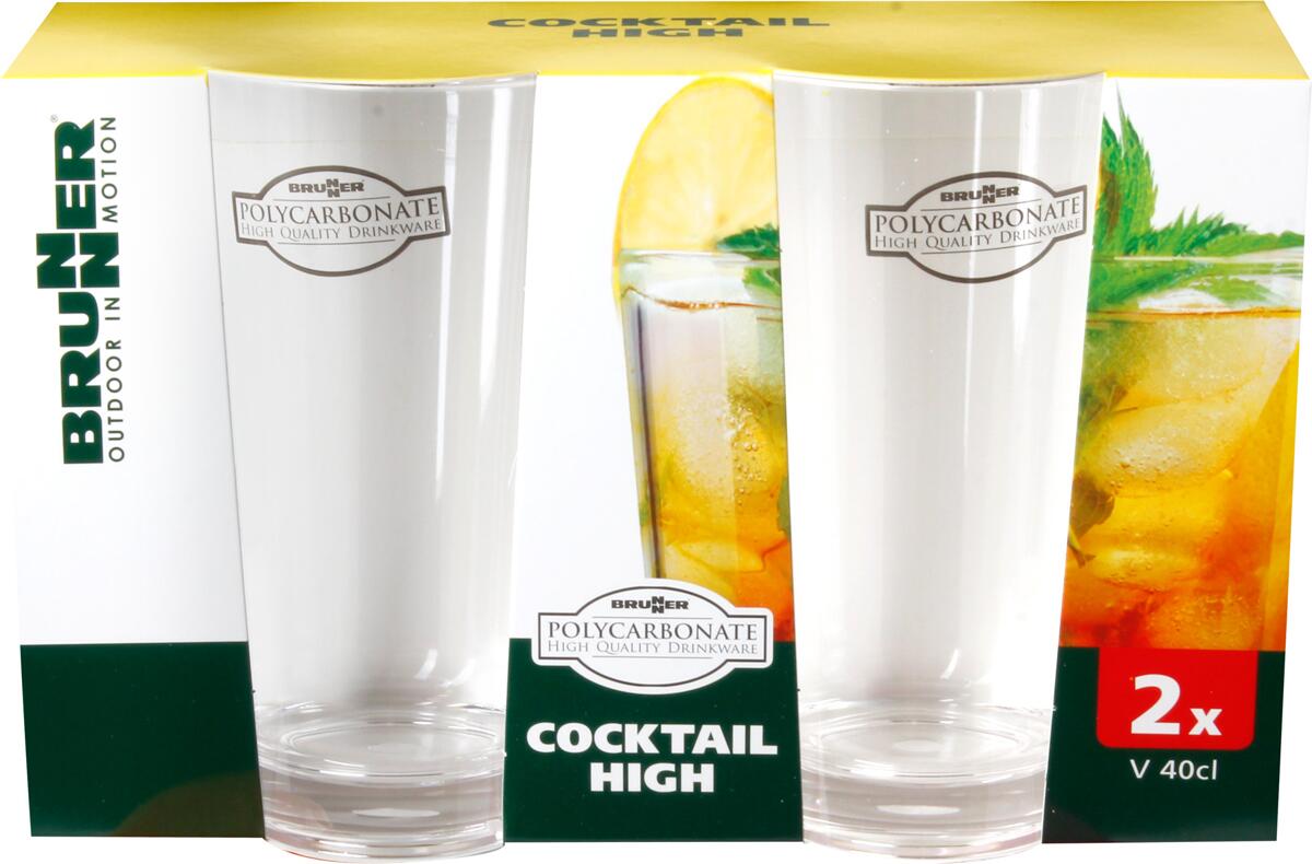 Cocktailglass 400 ml polykarbonat Brunner bakside