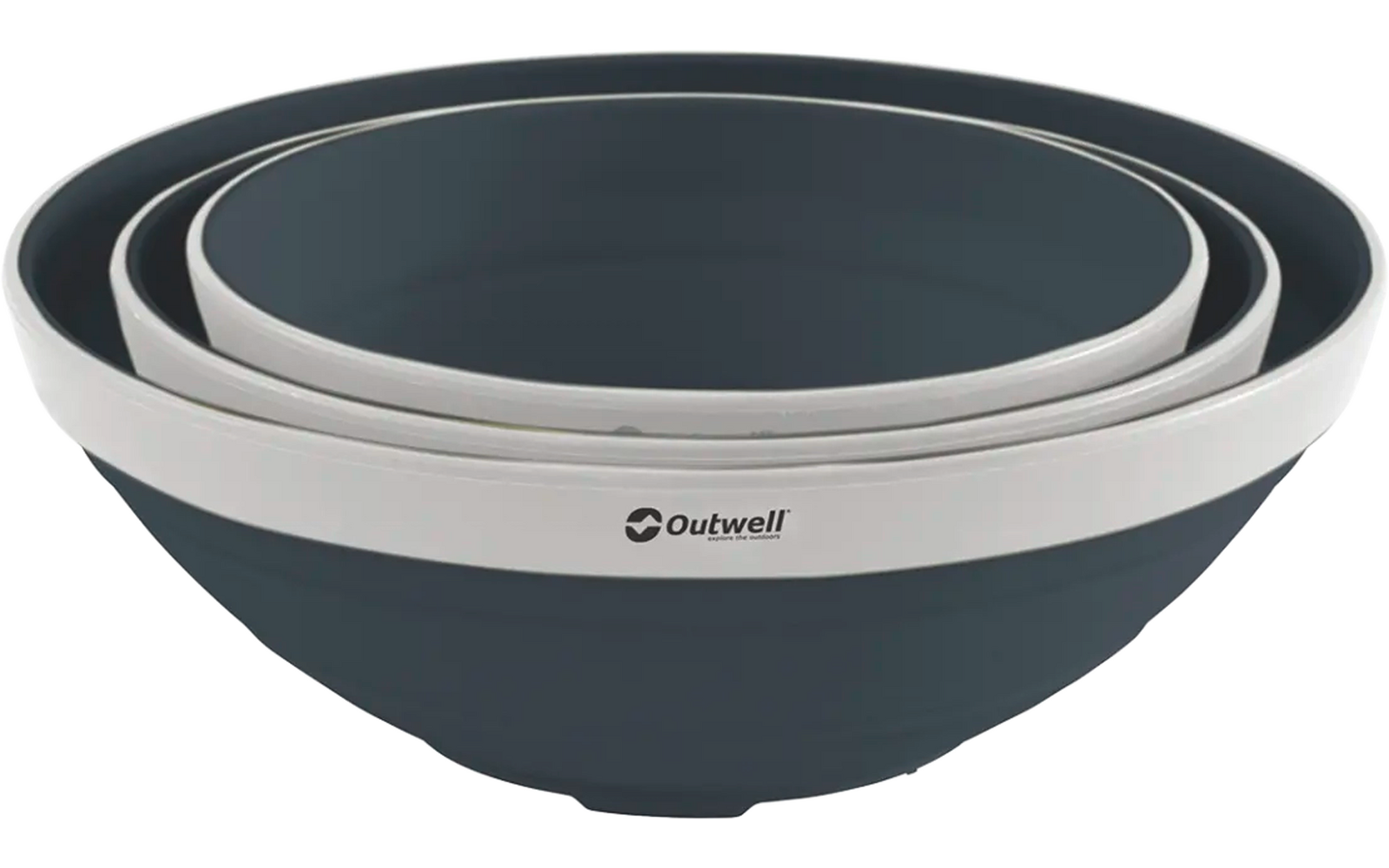 Collaps Bowl sammenleggbare boller 3er-sett navy night bakside