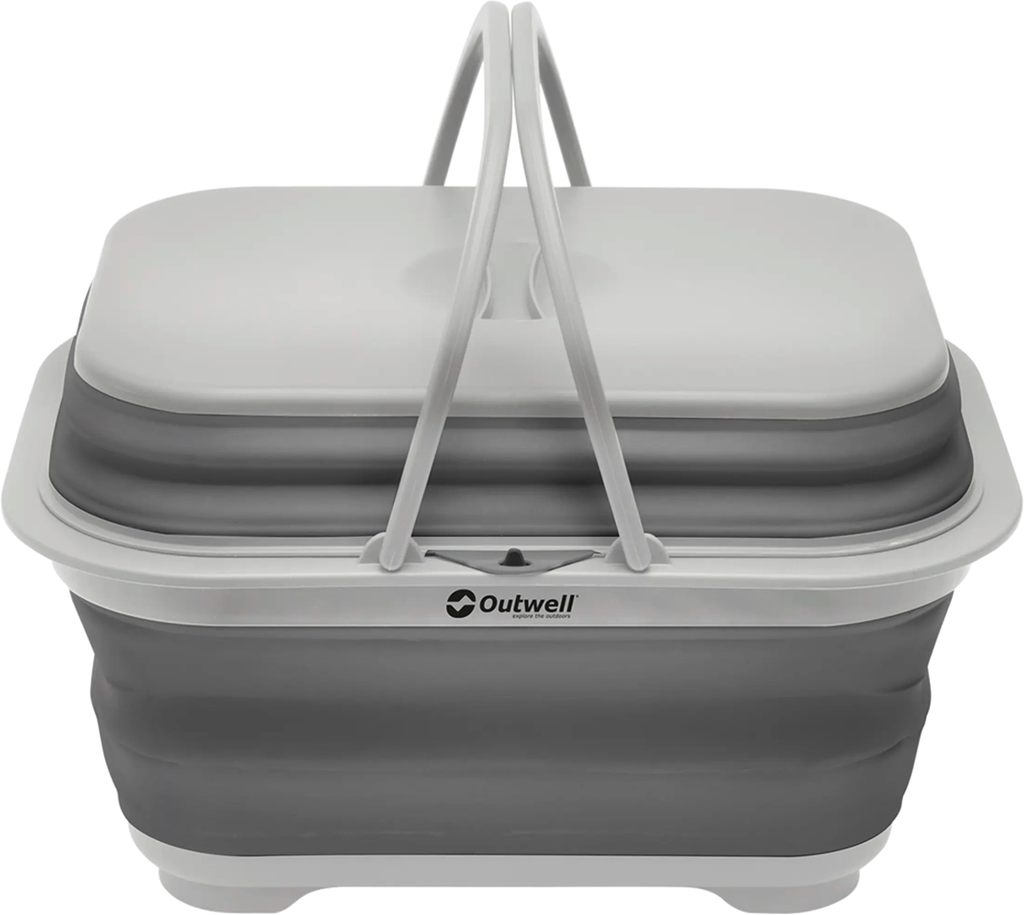 Collaps Washing Base oppvaskbalje med lokk 44 x 34 cm forfra