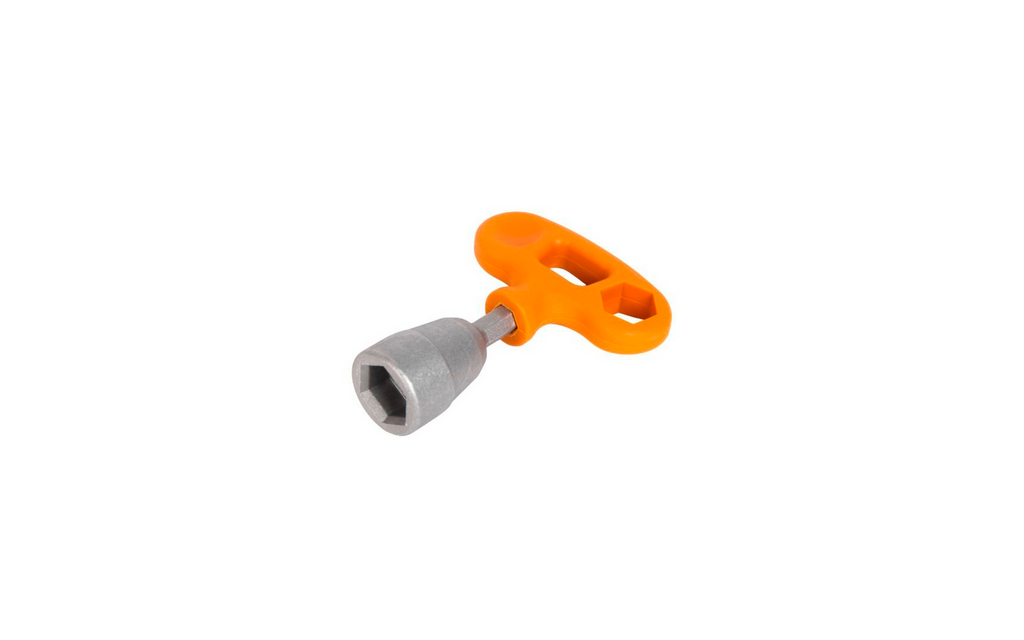 Nærbilde av Combi Tool Alu håndnøkkel og adapter