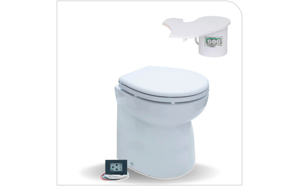 Compact Quick luktavsugssystem høyre utførelse for Jabsco 12V - SOG bakside