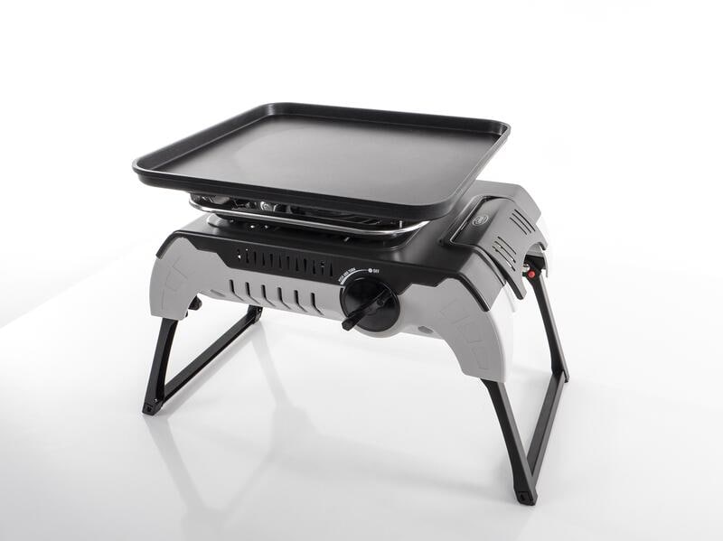 Detalj av Cook´n´Fold grillplate aluminium med antihaftbelegg