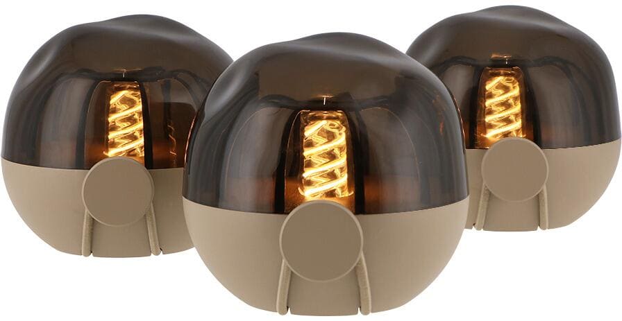 Montert Cosisfera LED stemningslampe sandbeige 3-pakning i bruk