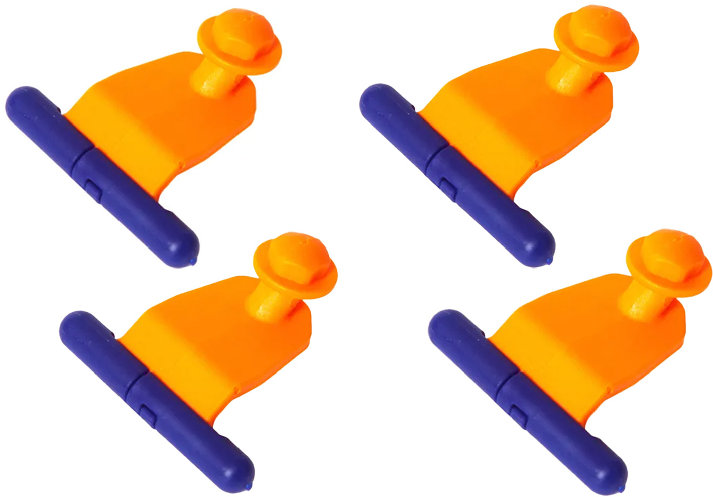 Croc-Adapter 4er sett for kedersinne 7/10 mm - Peggy Peg forfra