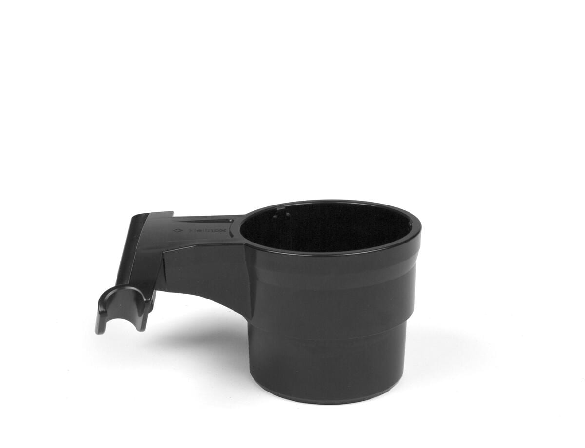 Cup Holder koppholder for campingstoler, svart fra fronten