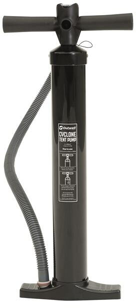 Cyclone teltpumpe med manometer bakside