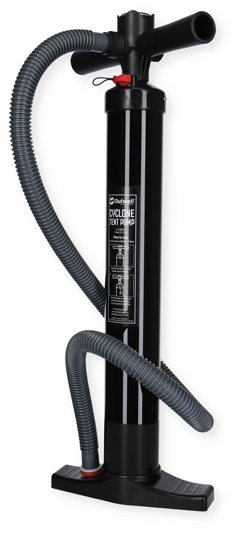 Cyclone teltpumpe med manometer front