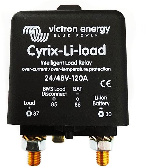 Cyrix-Li-Load skillerele for litium 24/48V 120A Victron Energy for campingbruk