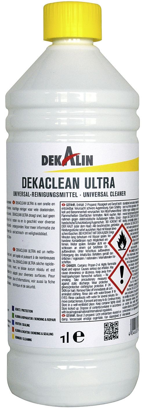 Dekaclean Ultra rengjøringsmiddel for ulike overflater 1 l fra Dekalin foran