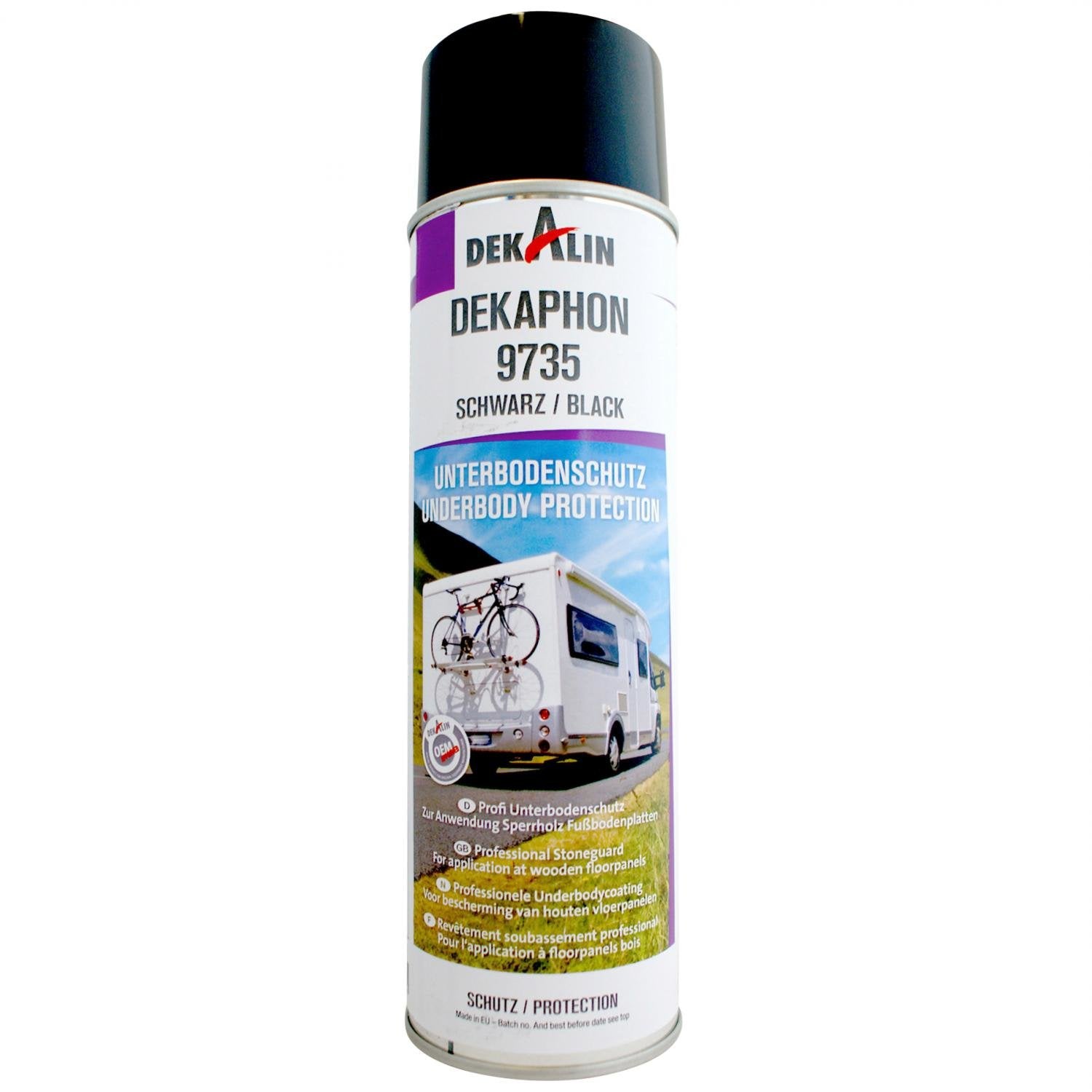 Dekaphon 9735 understell-beskyttelse spray 500 ml svart for campingvogner