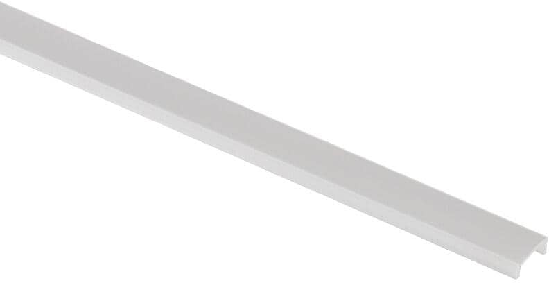 Deksel for LED-aluminiumprofil 1,5 m satinert - Carbest forfra