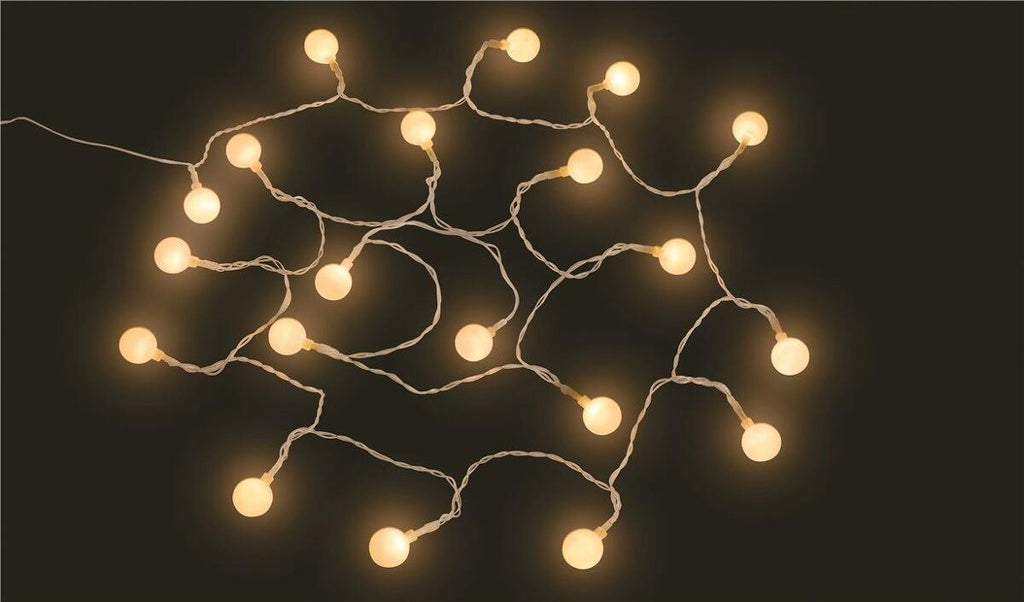 Delta lyslenke 20 LED i lyspæreform 285 cm IP44 bakside
