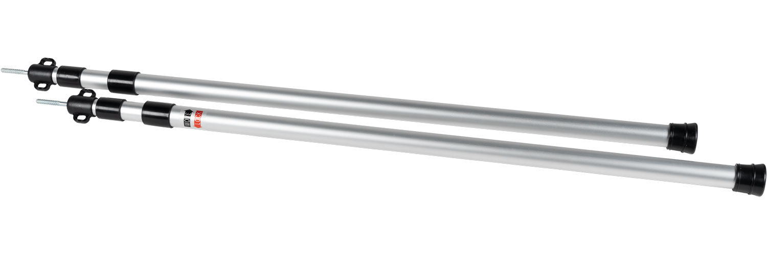 Deluxe markisestøttestenger aluminium 90-230 cm - Dometic forfra