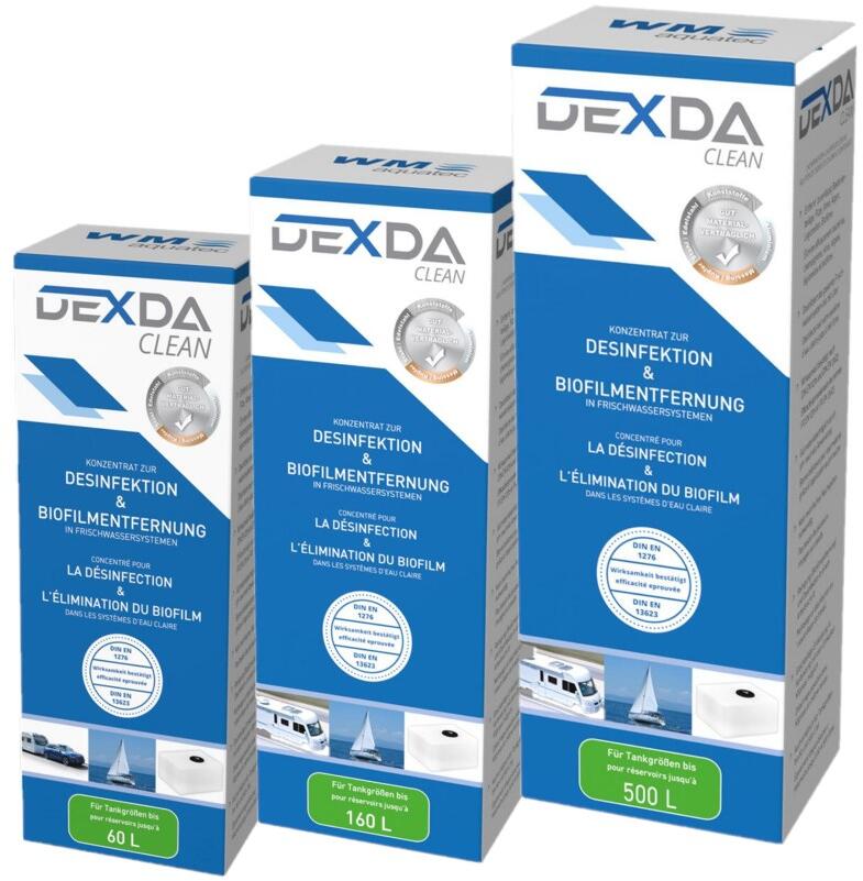 Desinfeksjon og biofilmfjerner DEXDA Clean 2-komponent forfra