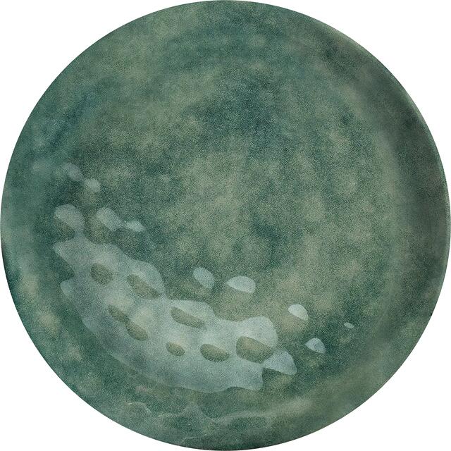 Desserttallerken Venetian melamin 21 cm grønn Brunner sett forfra