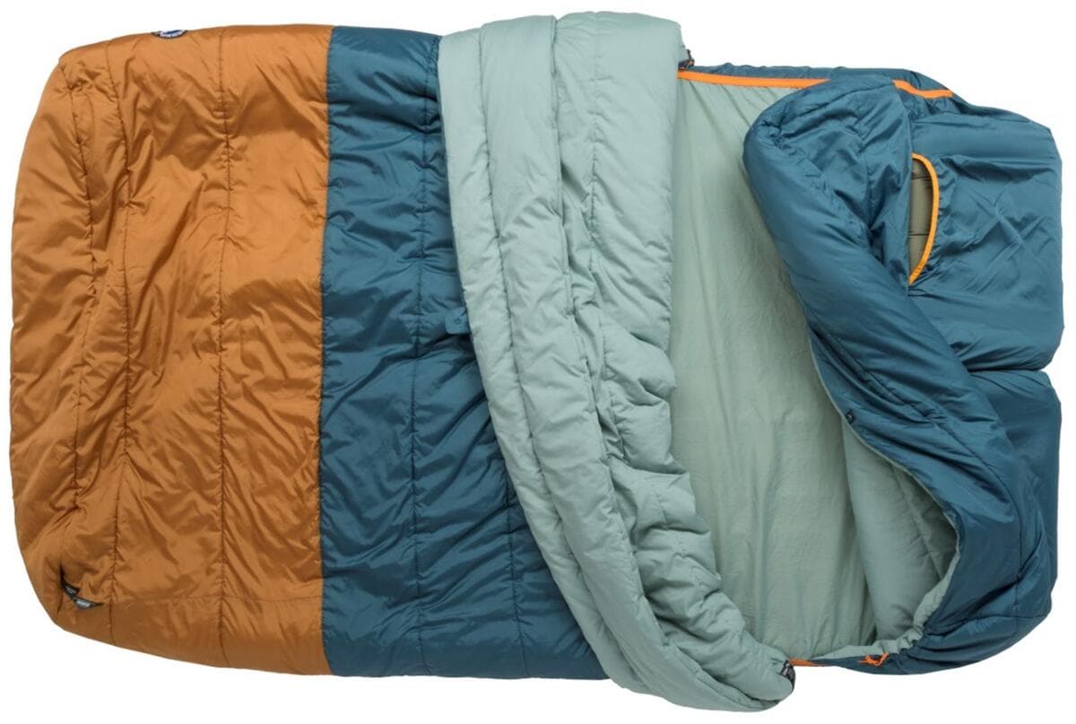 Detalj av glidelås på Sovepose Big Agnes Dream Island 20 dobbel