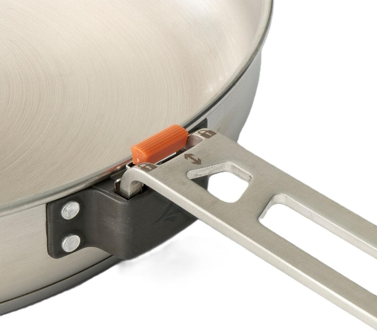 Detour stekepanne rustfritt stål Ø25cm montert på kokeplate