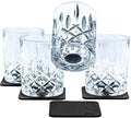 Diamond magnet whiskyglass i krystallglass forfra