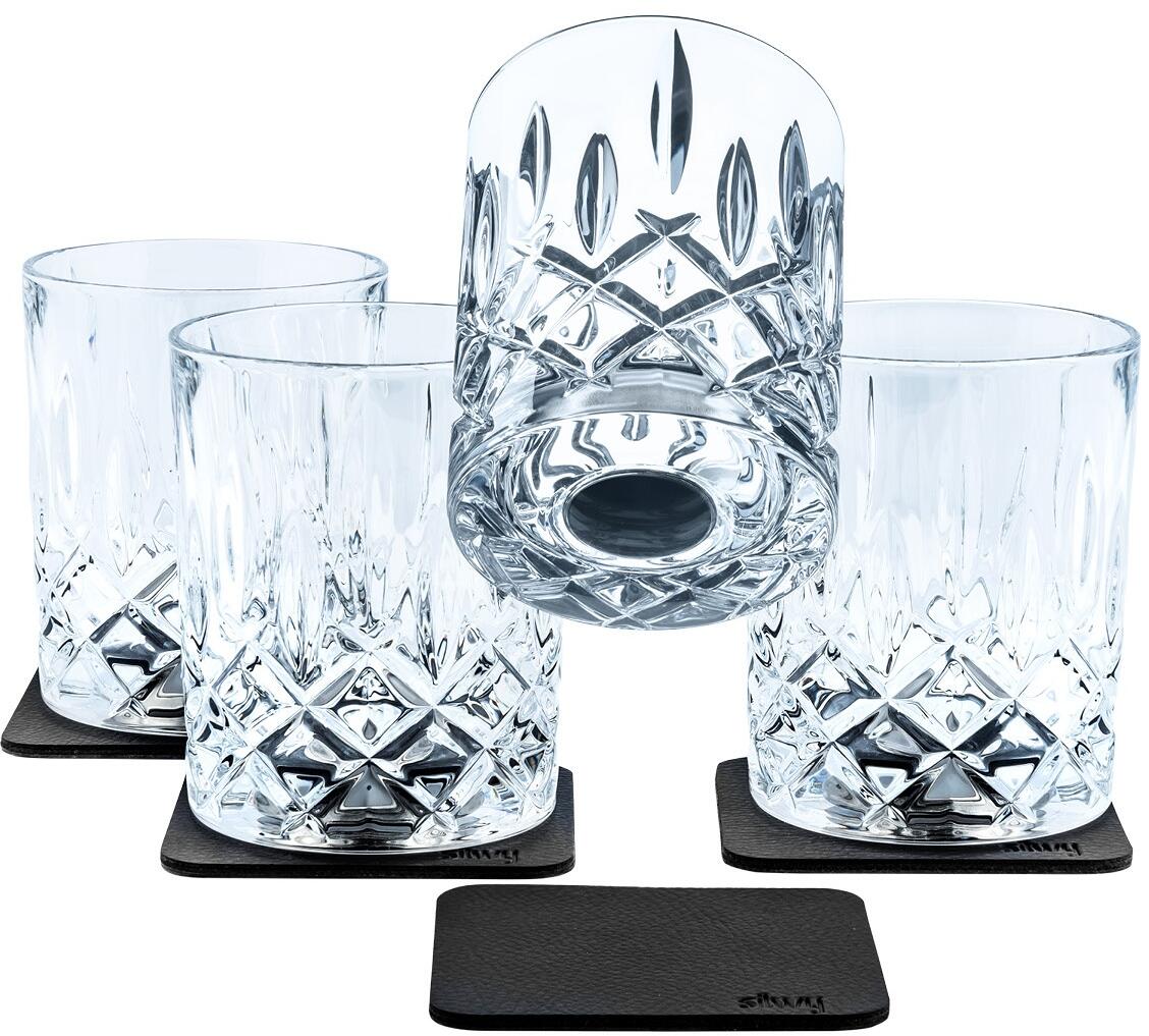 Diamond magnet whiskyglass i krystallglass forfra