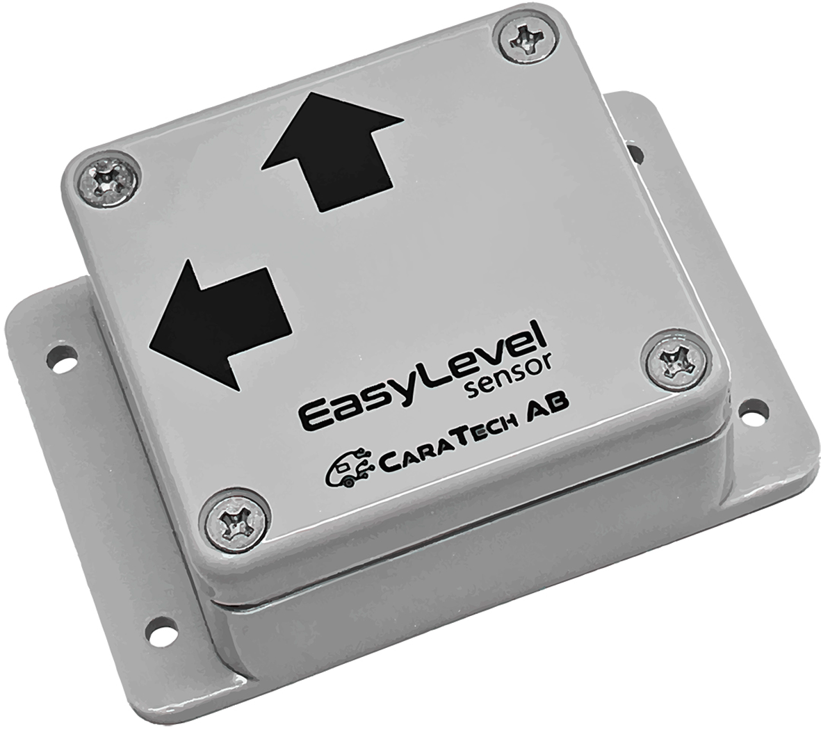 Digital vaterpass EasyLevel med Bluetooth for campingvogn og bobil forfra